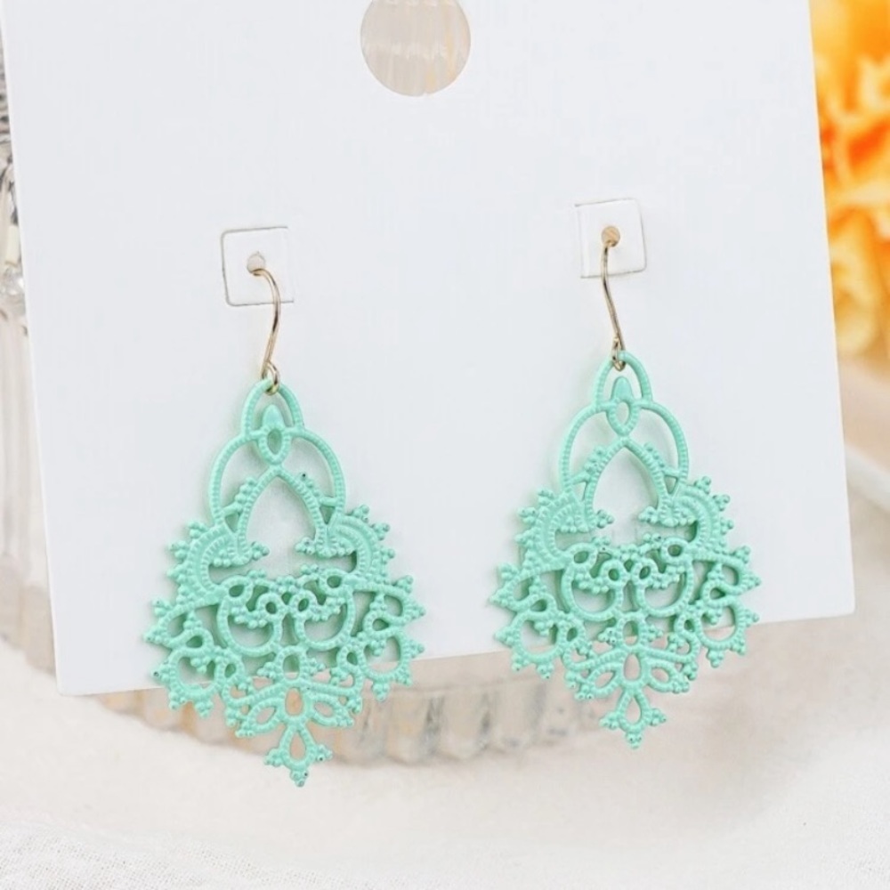 EMERY rose hollow out drop earrings